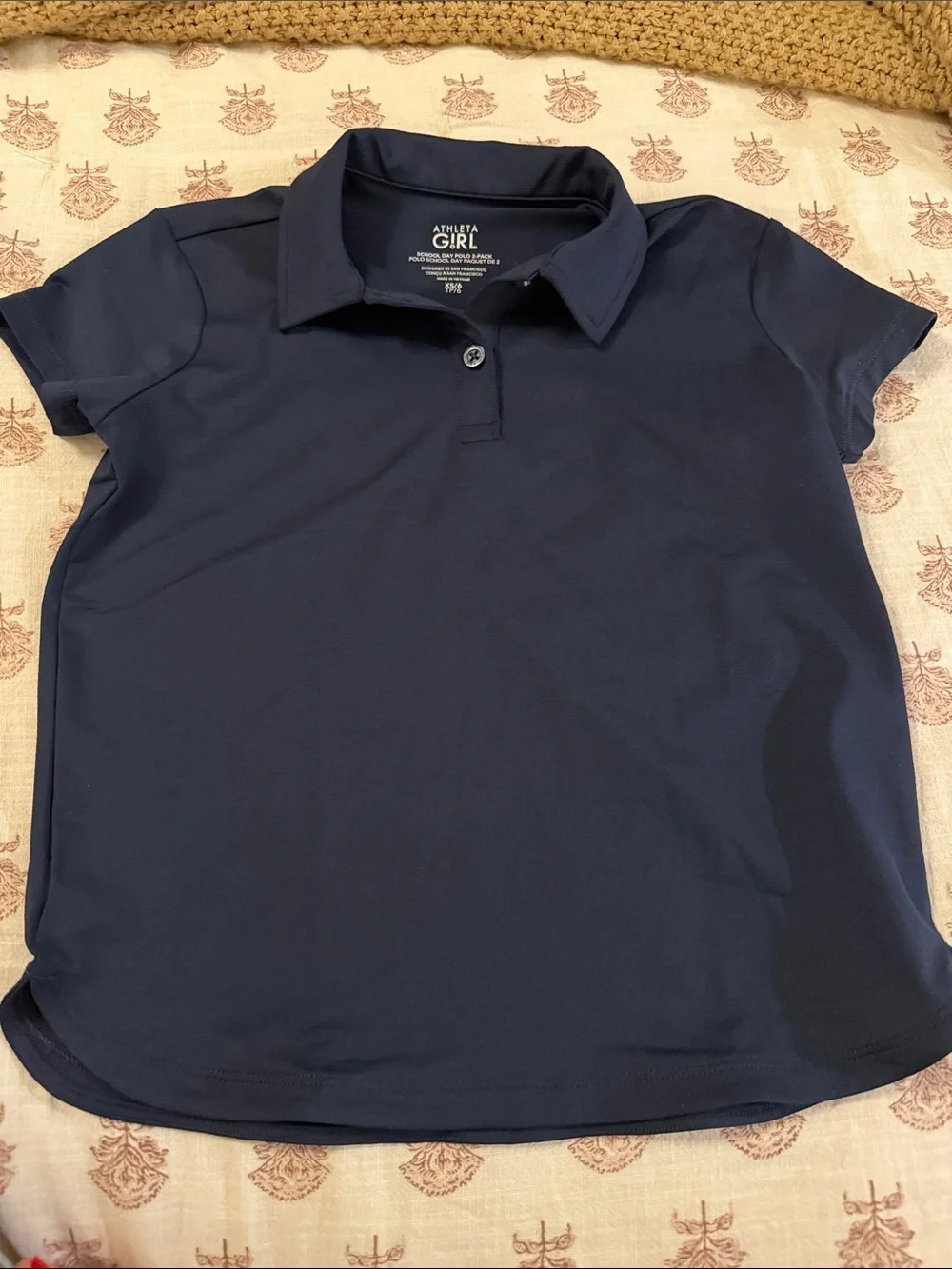 Athleta Girls Polo Set - White & Navy